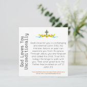 God houdt onvoorwaardelijk van je om Kaart te zien (Staand voorkant)