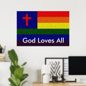 God houdt van alles poster (Thuiskantoor)