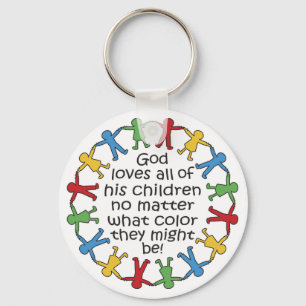 God houdt van alles sleutelhanger