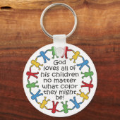 God houdt van alles sleutelhanger (Voorkant)