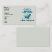 God houdt van Arabische Emiraten Visitekaartje (Voorkant / Achterkant)