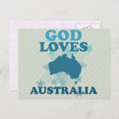 God houdt van Australië Briefkaart (Voorkant / Achterkant)