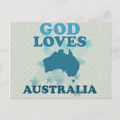 God houdt van Australië Briefkaart (Voorkant)