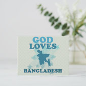 God houdt van Bangladesh Briefkaart (Staand voorkant)