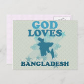 God houdt van Bangladesh Briefkaart (Voorkant / Achterkant)