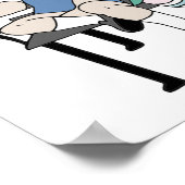 God houdt van dat je hem aantrekt poster (Hoek)