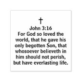 God houdt van de wereld Johannes 3:16 Zelfinktende Stempel (Design)