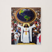 God houdt van de World II Christelijke kunst puzze Legpuzzel (Verticaal)