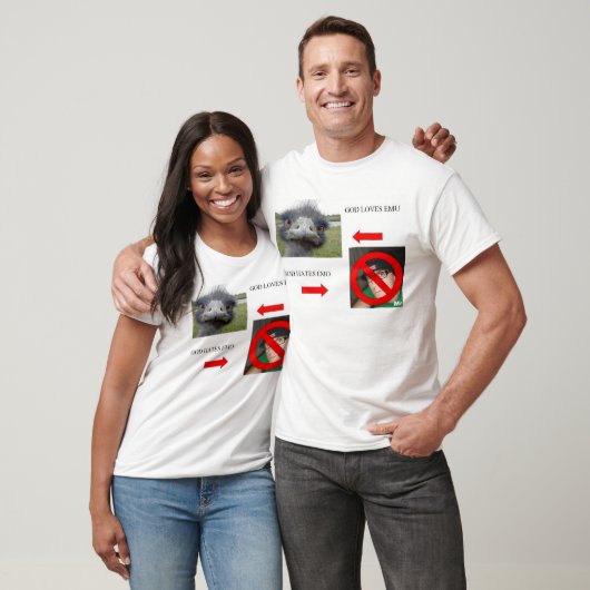 God houdt van Emu T-shirt (Unisex)
