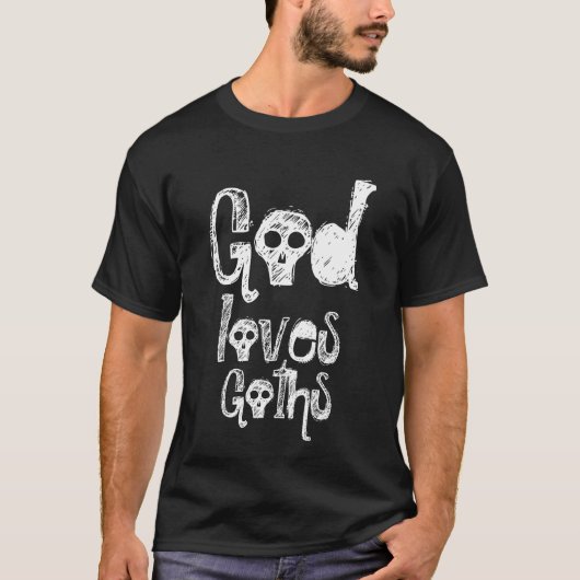 God houdt van Gothics T-shirt (Voorkant)