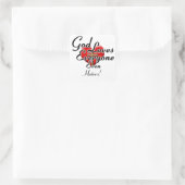 God houdt van haat! vierkante sticker (Tas)