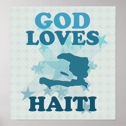 God houdt van Haïti Poster (Voorkant)