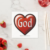 God houdt van hart servet (Insitu)