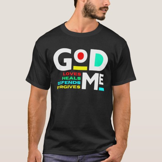 God houdt van Heals verdedigt T-shirt (Voorkant)