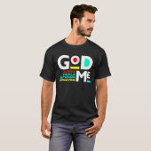 God houdt van Heals verdedigt T-shirt (Voorkant volledig)