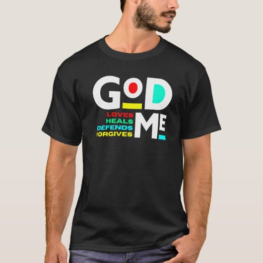 God houdt van hellingen verdedigt Christelijke Man T-shirt (Voorkant)