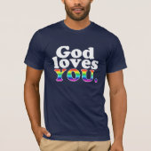God houdt van homo's! t-shirt (Voorkant)