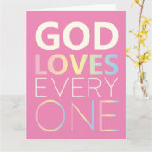 God houdt van iedereen kaart (Gele Bloem)