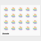 GOD HOUDT VAN IEDEREEN - RONDE STICKER (Vel)