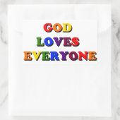 God houdt van iedereen Stickers (Tas)