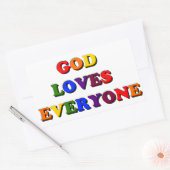 God houdt van iedereen Stickers (Envelop)