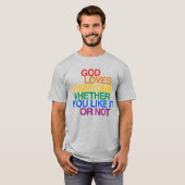 GOD HOUDT VAN IEDEREEN T-SHIRT (Voorkant volledig)