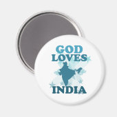 God houdt van India Magneet (Voorkant / Achterkant)