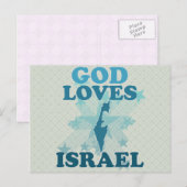 God houdt van Israël Briefkaart (Voorkant / Achterkant)