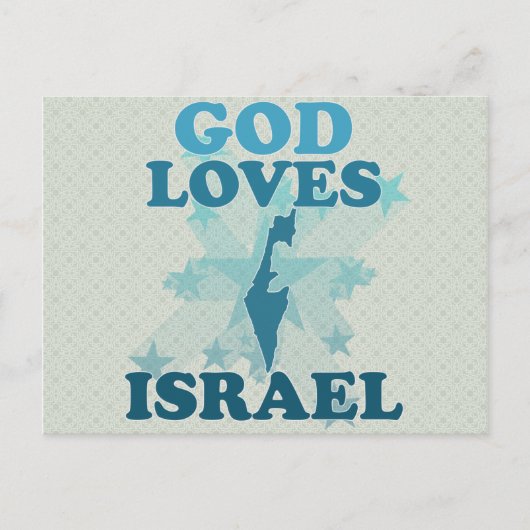 God houdt van Israël Briefkaart (Voorkant)