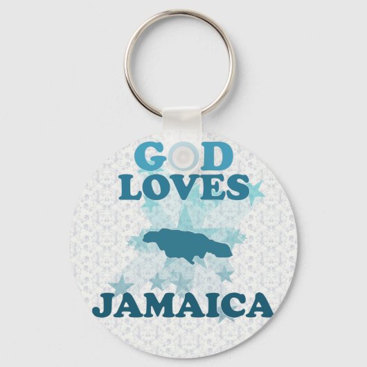 God houdt van Jamaica Sleutelhanger (Voorkant)