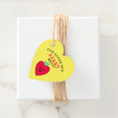 God houdt van je bessen veel aardbeien hart bedankjes labels (In situ)