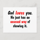 God houdt van je. briefkaart (Voorkant)