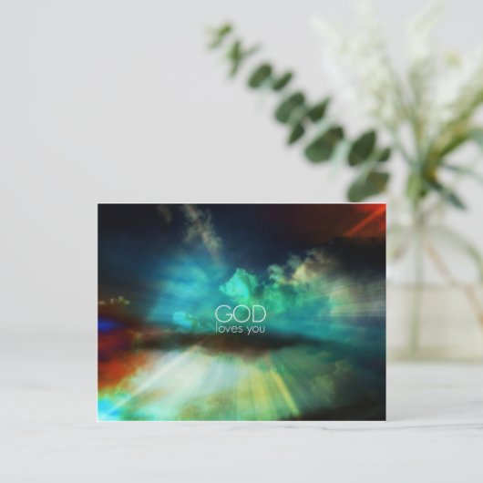 GOD houdt van je Briefkaart (Staand voorkant)