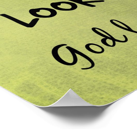 God houdt van je Christelijke prijsopgave Poster (Hoek)