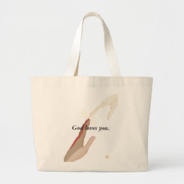 God houdt van je, energie en multi-raciale handtas