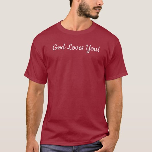 God houdt van je Getuige T-shirt (Voorkant)