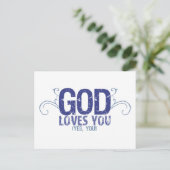 God houdt van je (ja, jij!) briefkaart (Staand voorkant)