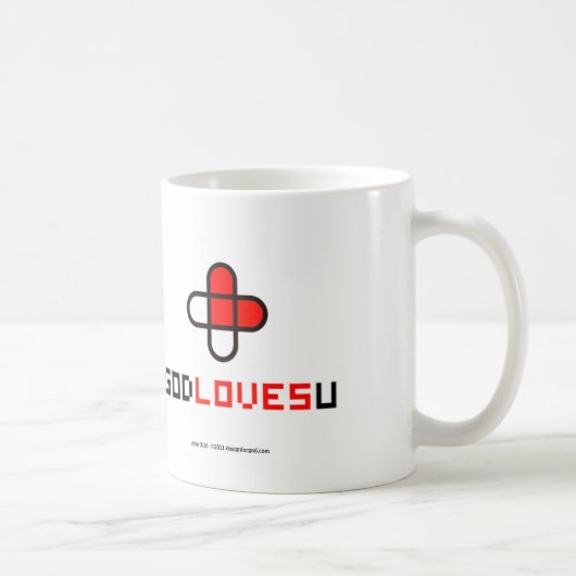 God houdt van je koffie mok (Rechts)