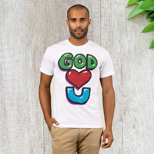 God houdt van je Mannen T-shirt