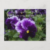God houdt van je Paarse slipjes Briefkaart (Voorkant)
