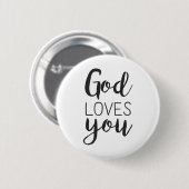 God houdt van je ronde button 5,7 cm (Voorkant /achterkant)