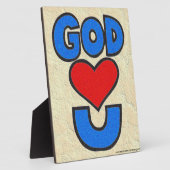 God houdt van jou fotoplaat (Zijkant)