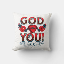 God houdt van jou kussen