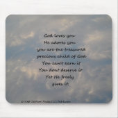 God houdt van jou muismat (Voorkant)