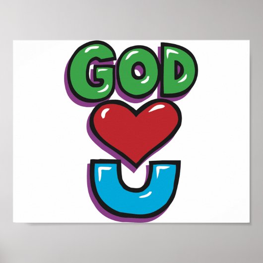 God Houdt Van Jou Poster (Voorkant)