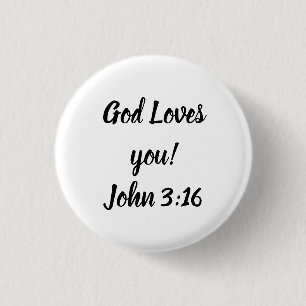 God houdt van jou! ronde button 3,2 cm