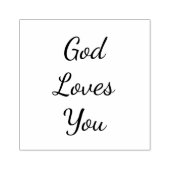 God houdt van jou rubberstempel (Afrduk)