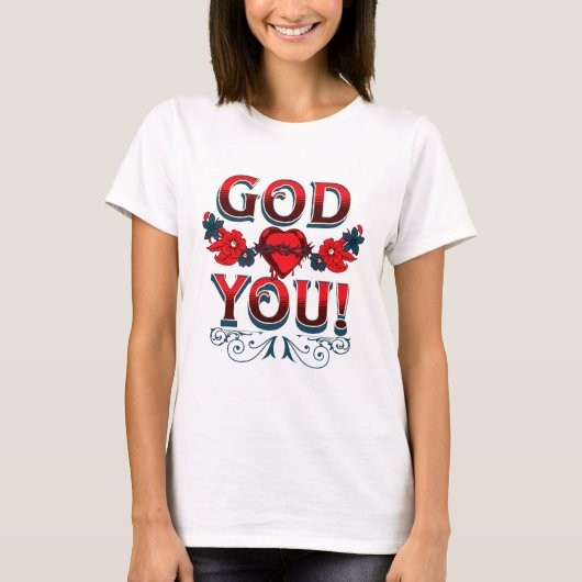 God houdt van jou t-shirt (Voorkant)