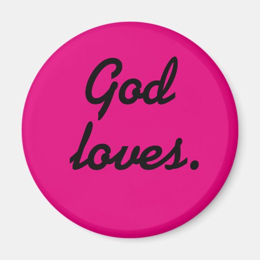 God houdt van Magnet (Voorkant)
