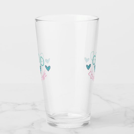 God houdt van me Drink glas (Rechts)